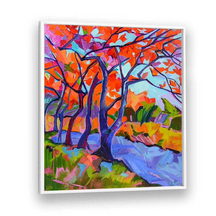 RED TREES , LANDSCAPE PAINTINGS