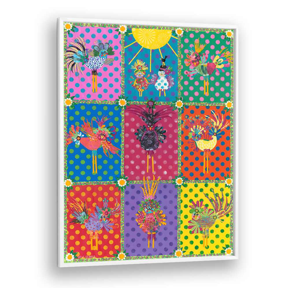 Colorful BIRDS, KIDS ROOM PAINTINGS featuring whimsical designs to brighten any child's room décor. Perfect for imagination!