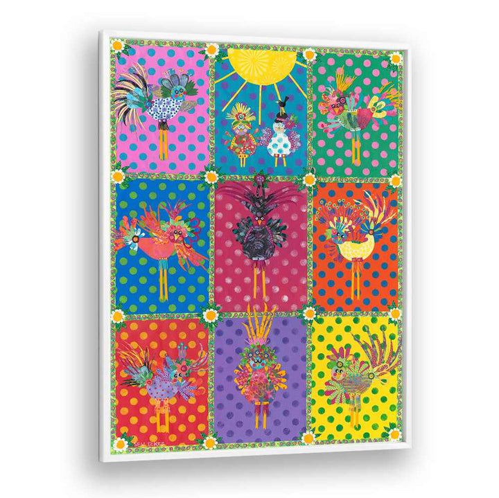 Colorful BIRDS, KIDS ROOM PAINTINGS featuring whimsical designs to brighten any child's room décor. Perfect for imagination!