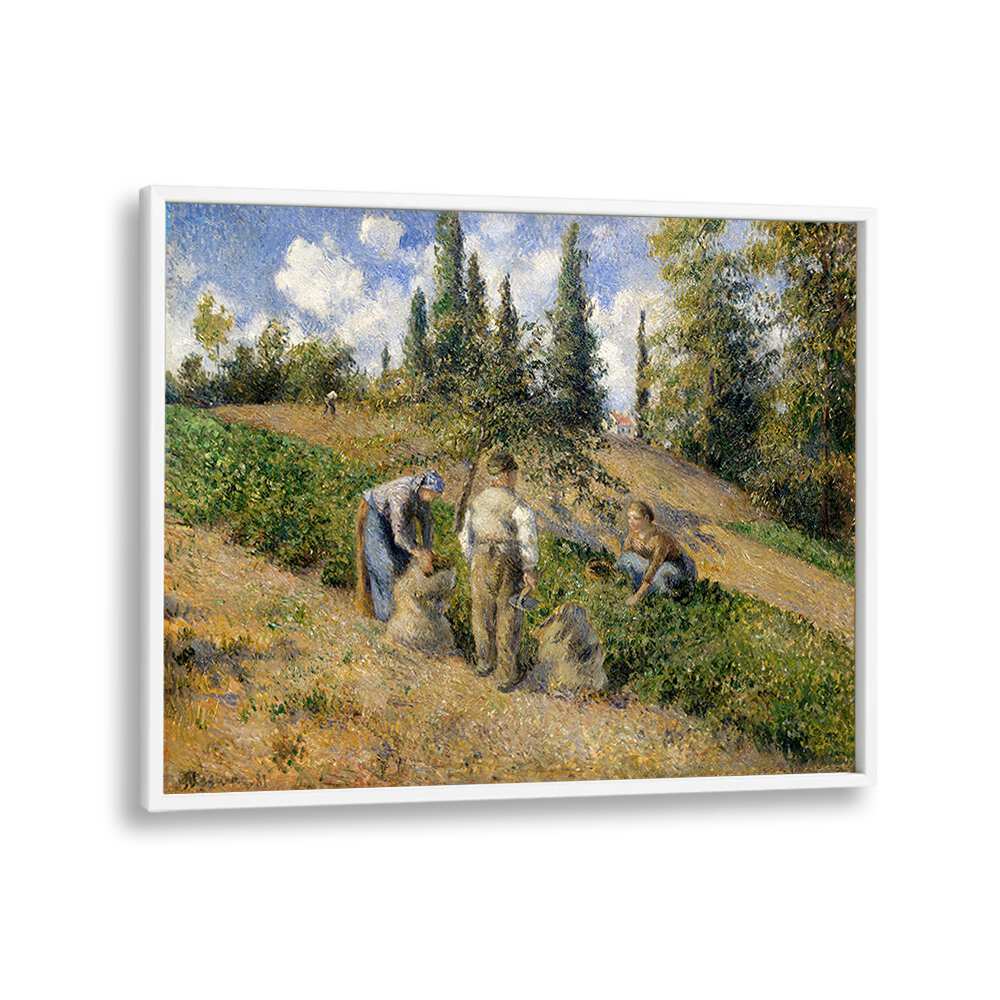 THE HARVEST, PONTOISE (1881) , VINTAGE PAINTINGS