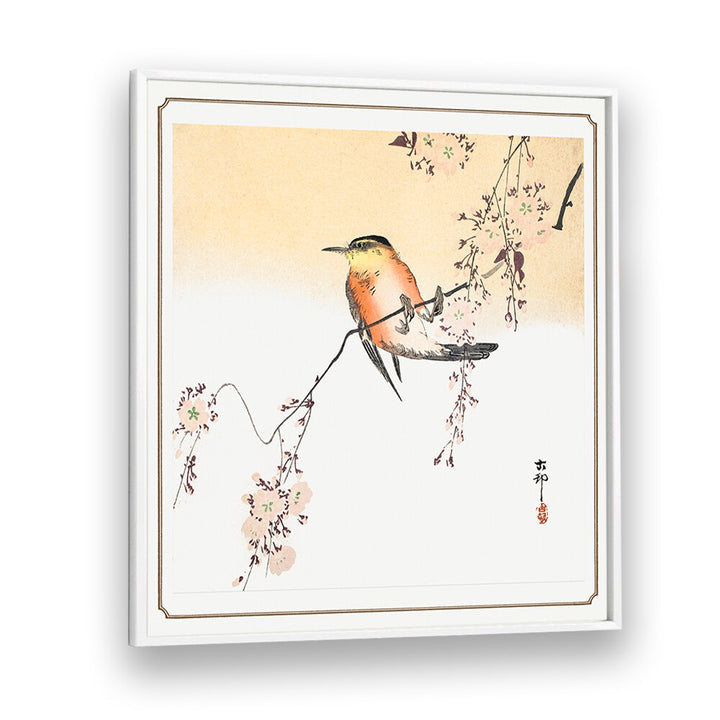 SONGBIRD AND BLOSSOMING CHERRY (CA. 1900), JAPANESE PAINTINGS , JAPANESE ART PRINTS