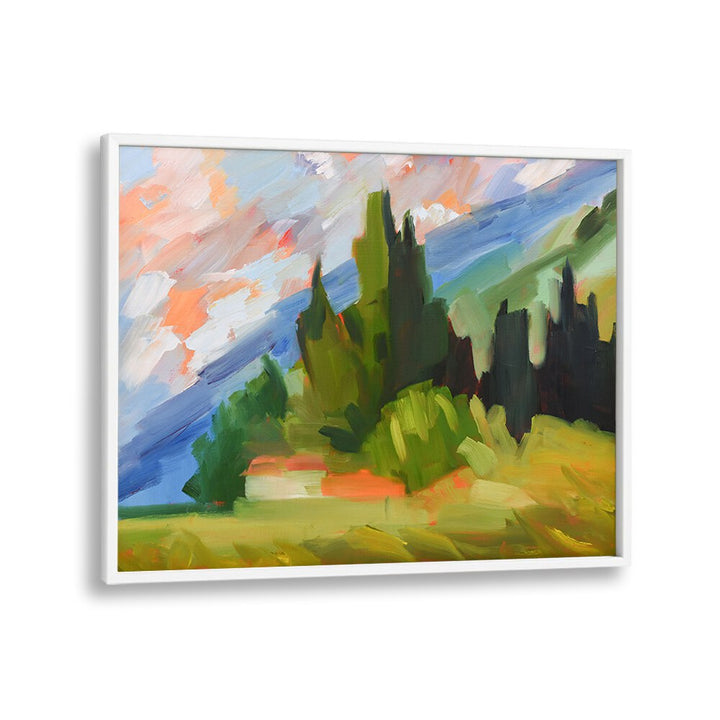 TUSCAN MOUNTAINSIDE , LANDSCAPE PAINTINGS