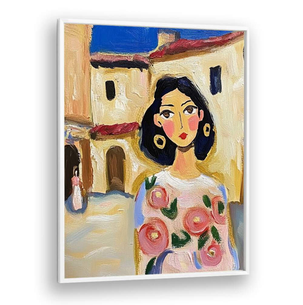 Vibrant SPAIN GIRL artwork showcasing elegance and Spanish culture, perfect for adding charm to any space.