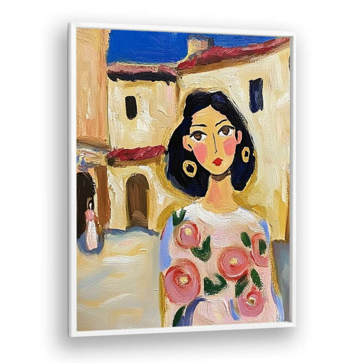 Vibrant SPAIN GIRL artwork showcasing elegance and Spanish culture, perfect for adding charm to any space.