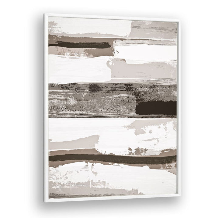 Neutral Layers of Paint, abstract paintings showcase elegant strokes in earthy tones, perfect for modern decor.