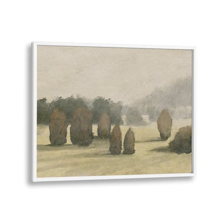 Elegant WOODBURY VIEW, ABSTRACT PAINTINGS showcase serene landscapes, perfect for modern home decor.