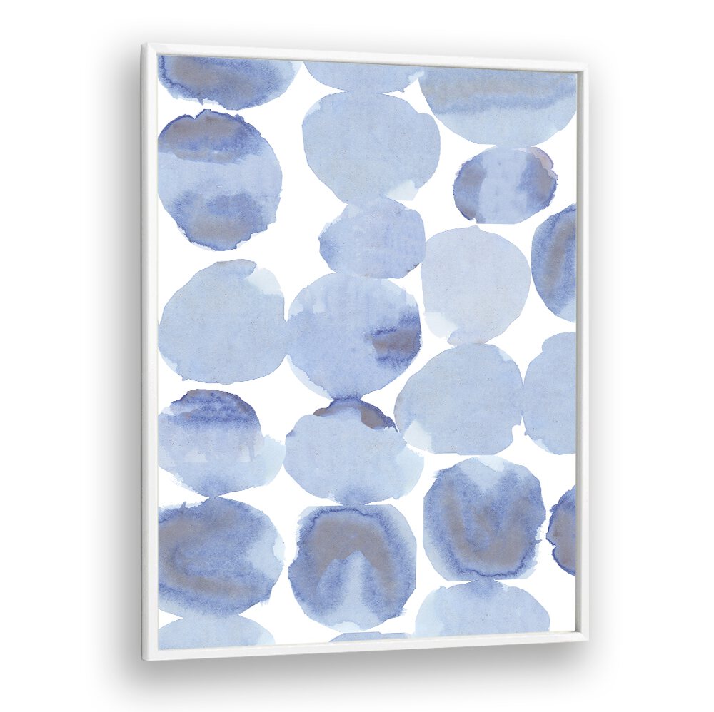 Captivating BLUE VIOLET GRIS WATERCOLOUR I, ABSTRACT PAINTINGS featuring soothing violet and vibrant blue hues.