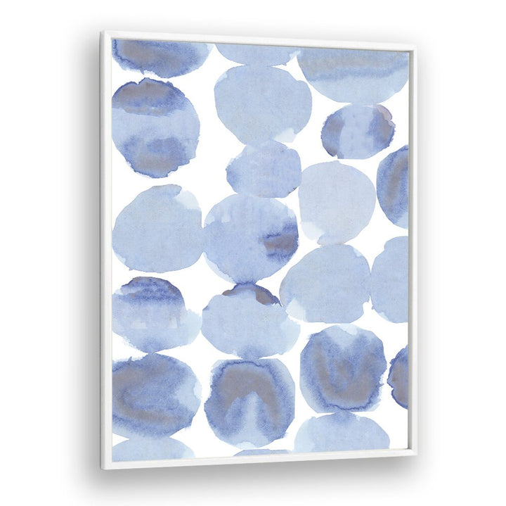 Captivating BLUE VIOLET GRIS WATERCOLOUR I, ABSTRACT PAINTINGS featuring soothing violet and vibrant blue hues.