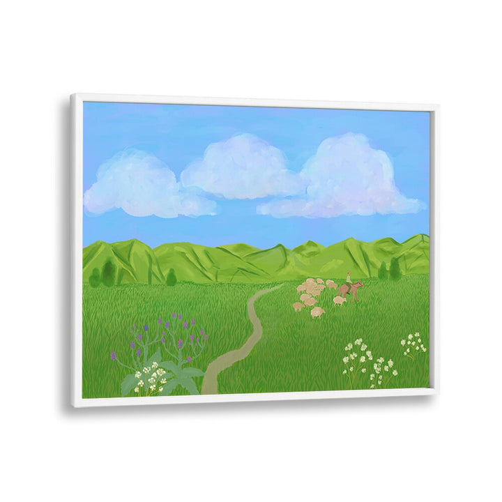 SUMMER JOURNEY , LANDSCAPE ART PRINTS , LANDSCAPE PAINTINGS