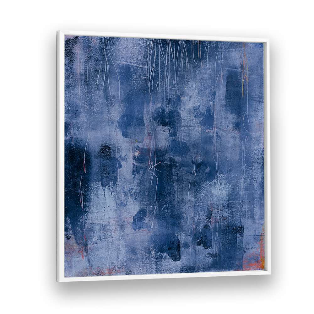 Stunning TEX MIX III, ABSTRACT PAINTINGS in rich blues, perfect for transforming any space into an artistic haven.
