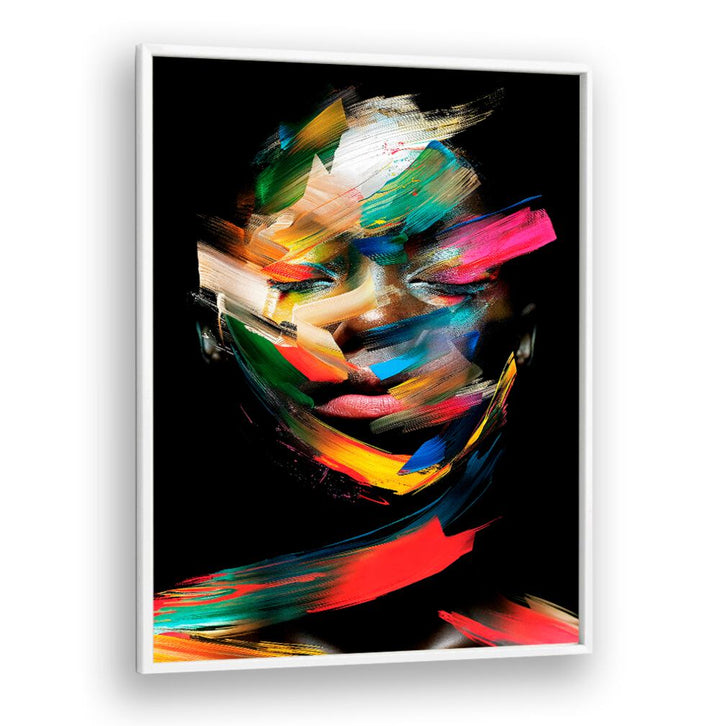 Vibrant colors blend in FACELESS VI, ABSTRACT PAINTINGS by Philippe HUGONNARD, perfect for modern decor.