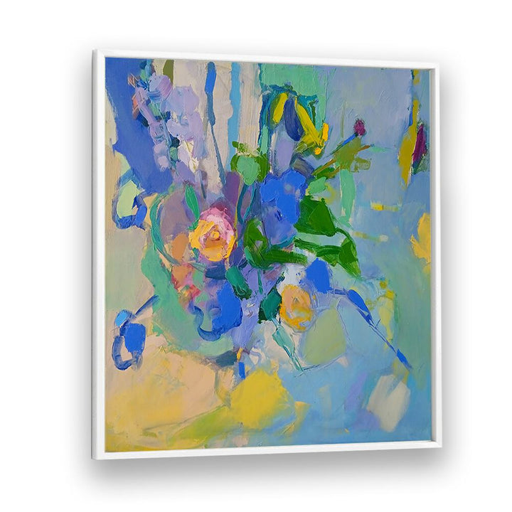 Vibrant SPRING BOUQUET, ABSTRACT PAINTINGS to brighten your home with colorful blooms and spring's essence.
