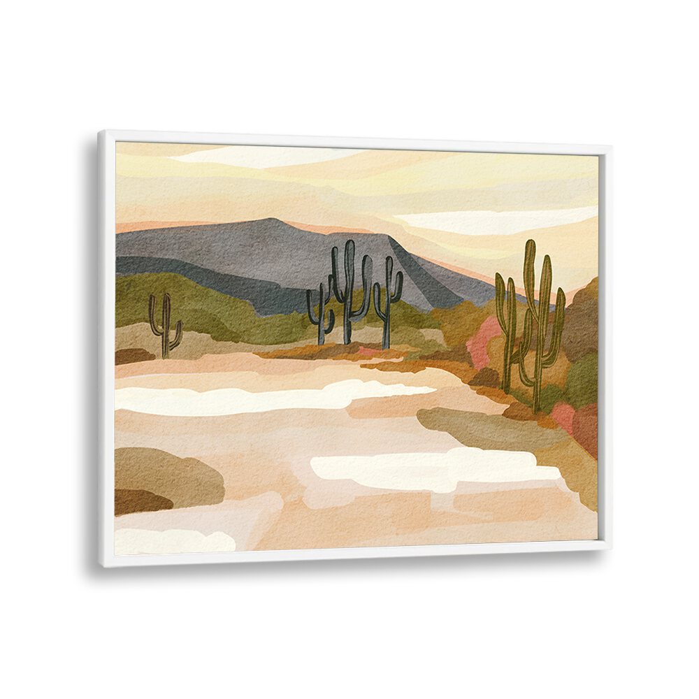 ROCKY HILL AND CACTUS , LANDSCAPE PAINTINGS