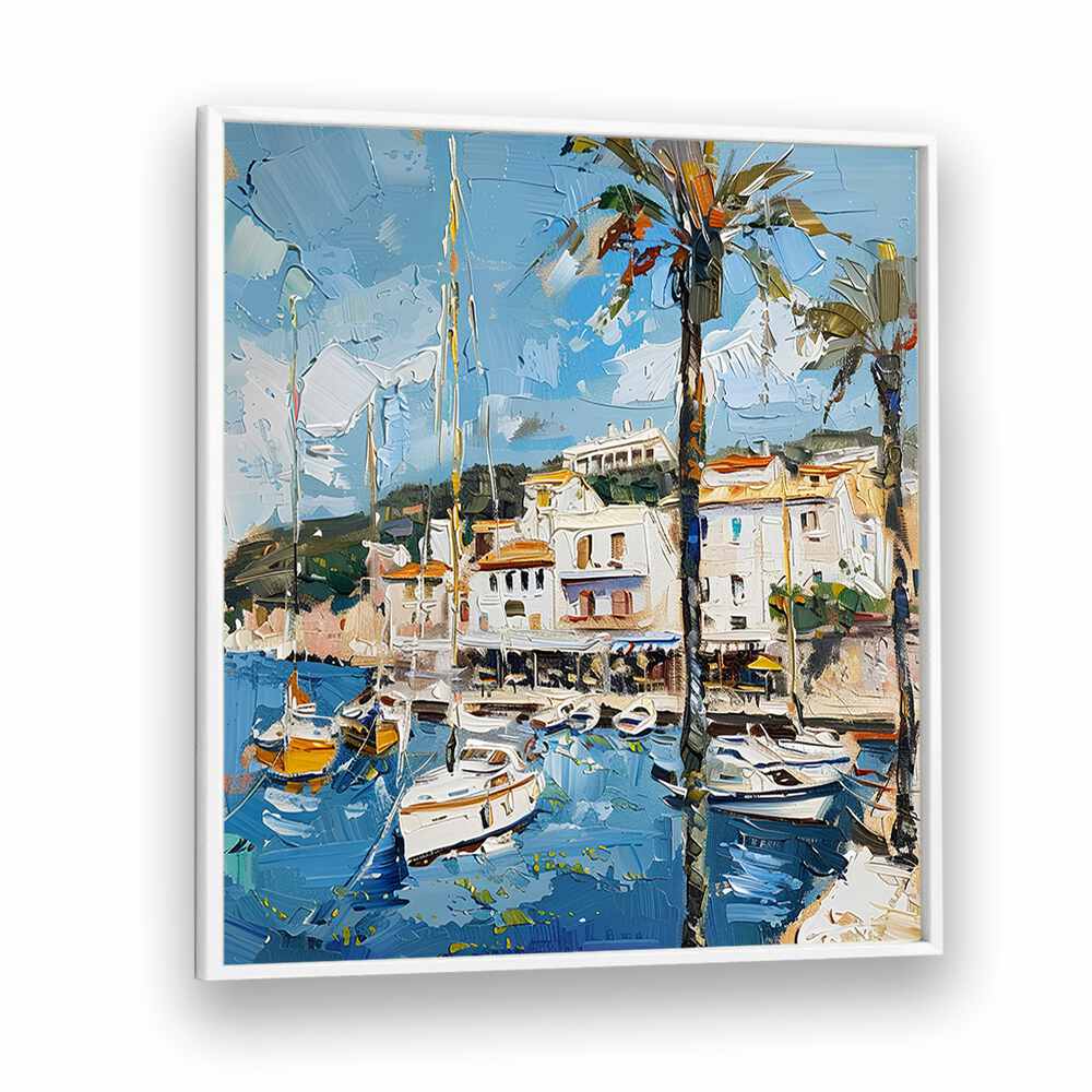 Vibrant artwork showcasing the charm of Sant Juan, Spain, perfect for travel enthusiasts and décor lovers.