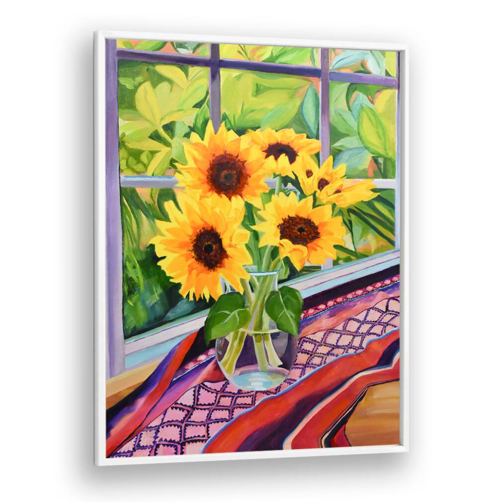 SUNFLOWERS , FLORAL FLOWER PAINTINGS