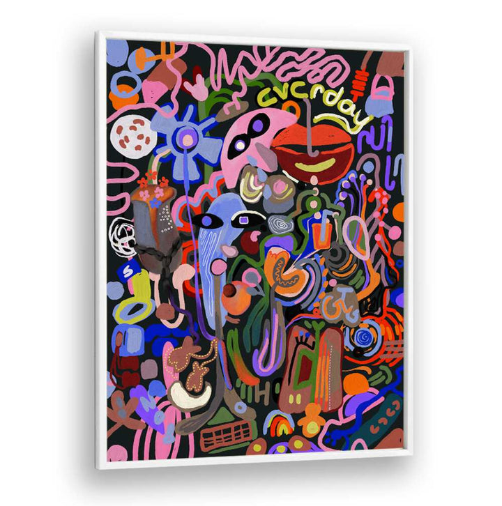 Colorful abstract design featuring ETHEREAL WHISPERS, POP ART PAINTINGS, perfect for modern home decor.