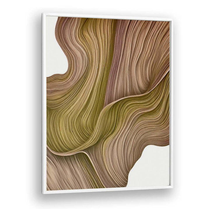 Elegant swirls in earthy tones characterize the NATURE LINE VI, ABSTRACT PAINTINGS, enhancing your sustainable lifestyle.