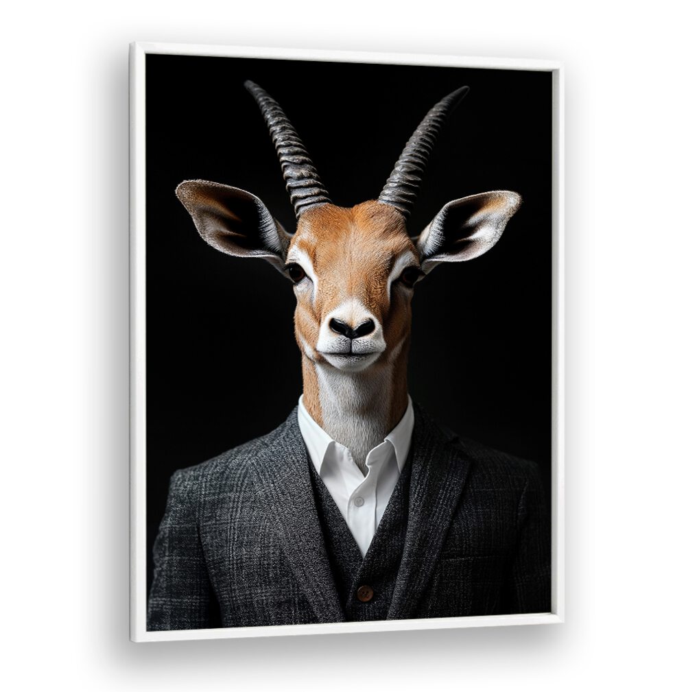 WILD SUITS - ANTELOPE, ANIMAL PAINTINGS blend sophistication and style in a captivating design by Philippe Hugonnard.
