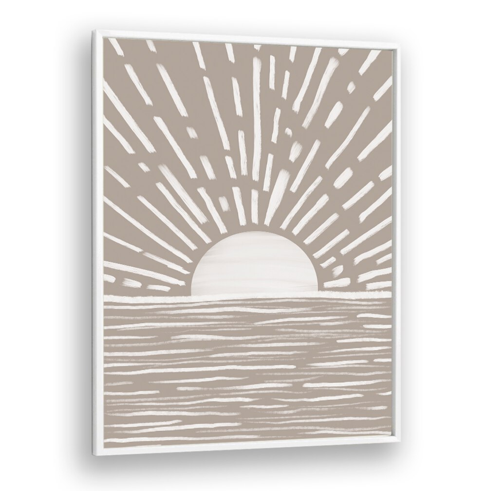 SUN ARTWORK III, BOHO ART PAINTINGS features a serene sun design, perfect for enhancing your bohemian home decor.