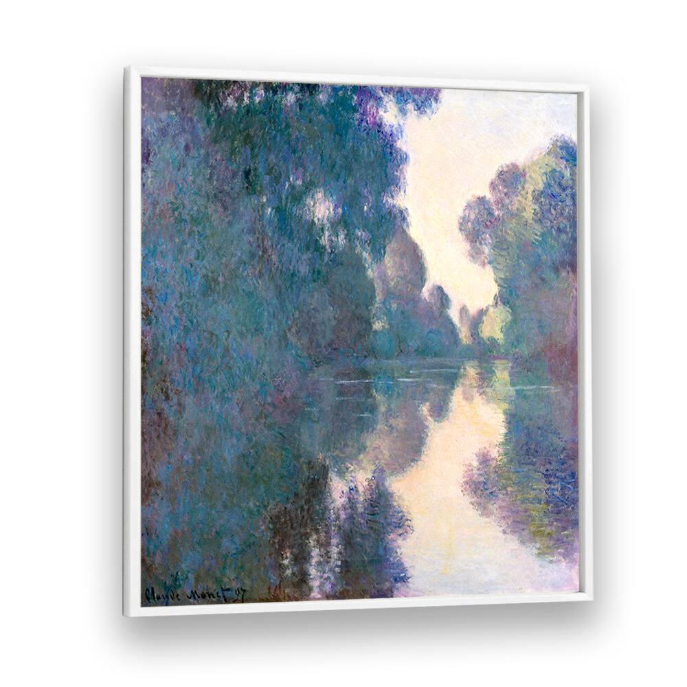 MORNING ON THE SEINE NEAR GIVERNY (1897)  , VINTAGE PAINTINGS