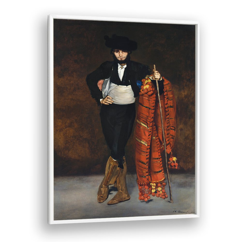 YOUNG MAN IN THE COSTUME OF A MAJO (1863) BY EDOUARD MANET , VINTAGE PAINTINGS