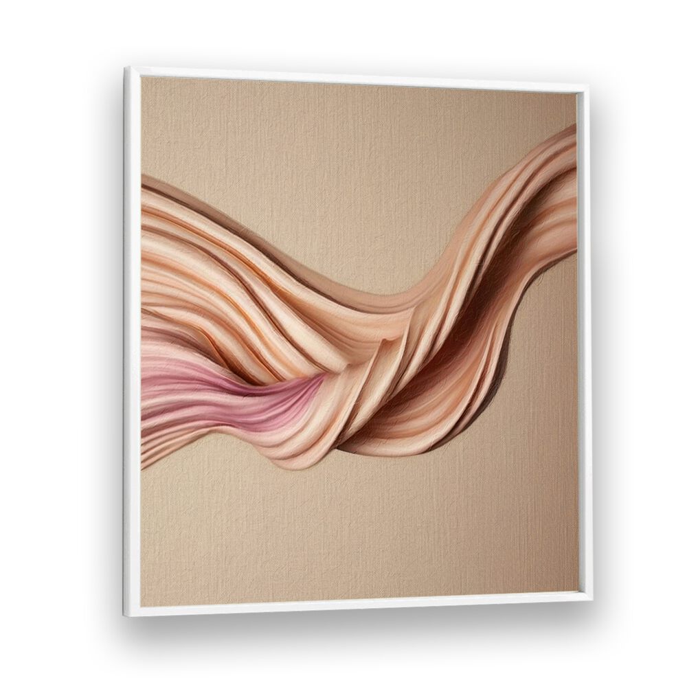 Elegant waves in soft hues characterize the MOOV - DIPTYCH B, ABSTRACT PAINTINGS, perfect for modern decor.