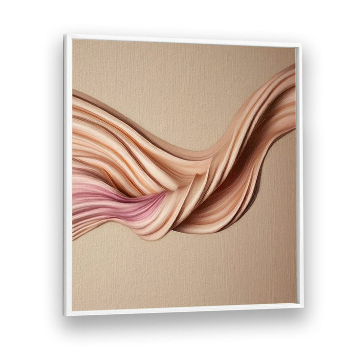 Elegant waves in soft hues characterize the MOOV - DIPTYCH B, ABSTRACT PAINTINGS, perfect for modern decor.