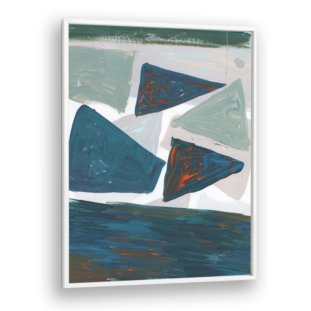 Abstract painting featuring MIRRORED MOUNTAINS, perfect for elevating your home decor with elegance and style.