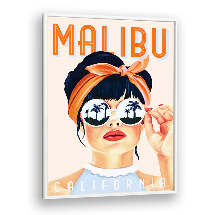 MALIBU POSTER I BY THE WHISKEY GINGER , WOMEN ILLUSTRATION PAINTINGS