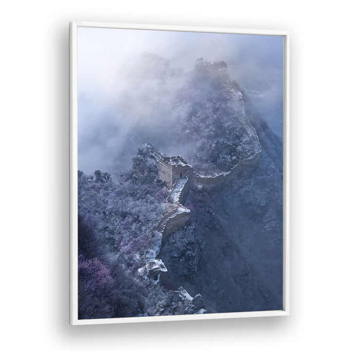 SPRING SNOW GREAT WALL , LANDSCAPE PHOTO PRINTS