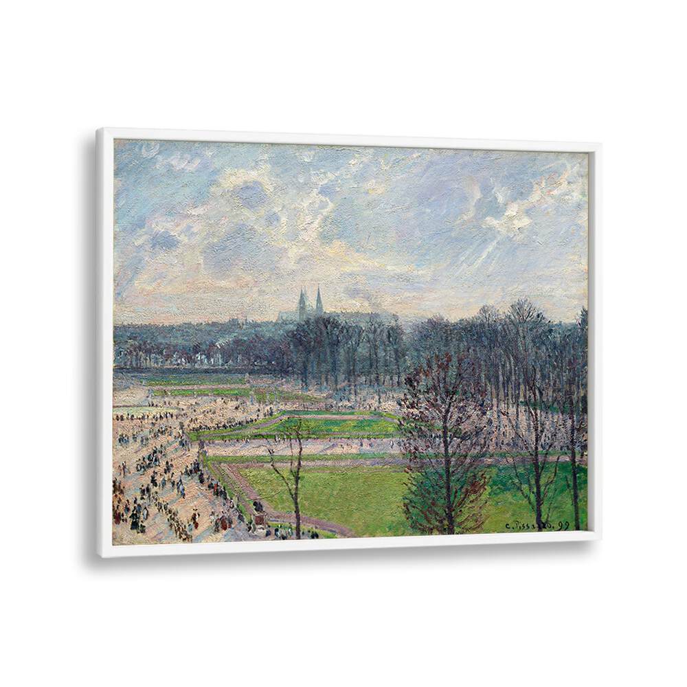 THE GARDEN OF THE TUILERIES ON A WINTER AFTERNOON (1899) , VINTAGE PAINTINGS