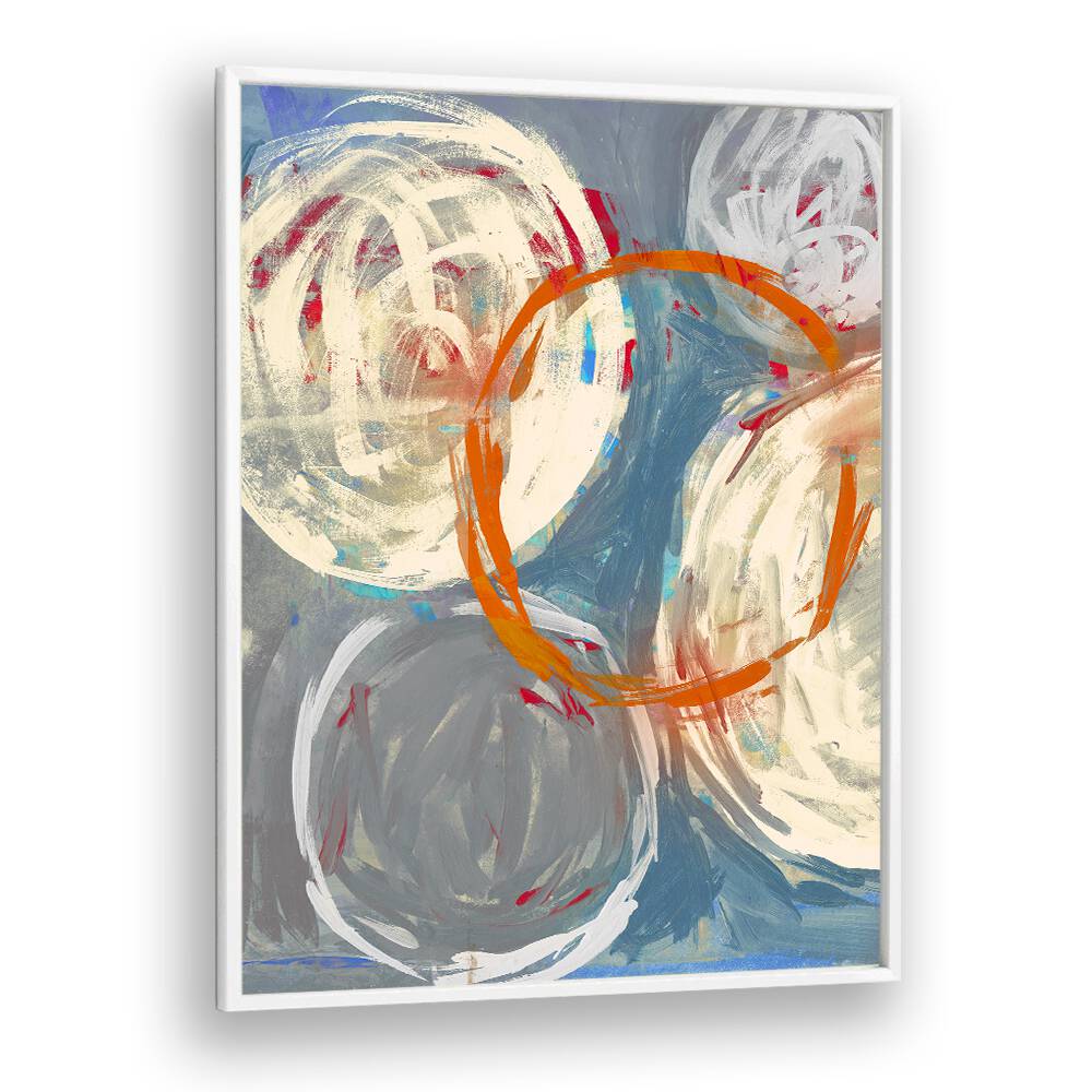 Colorful circles and swirls in LINKED TOGETHER, ABSTRACT PAINTINGS, showcasing vibrant artistic expression.