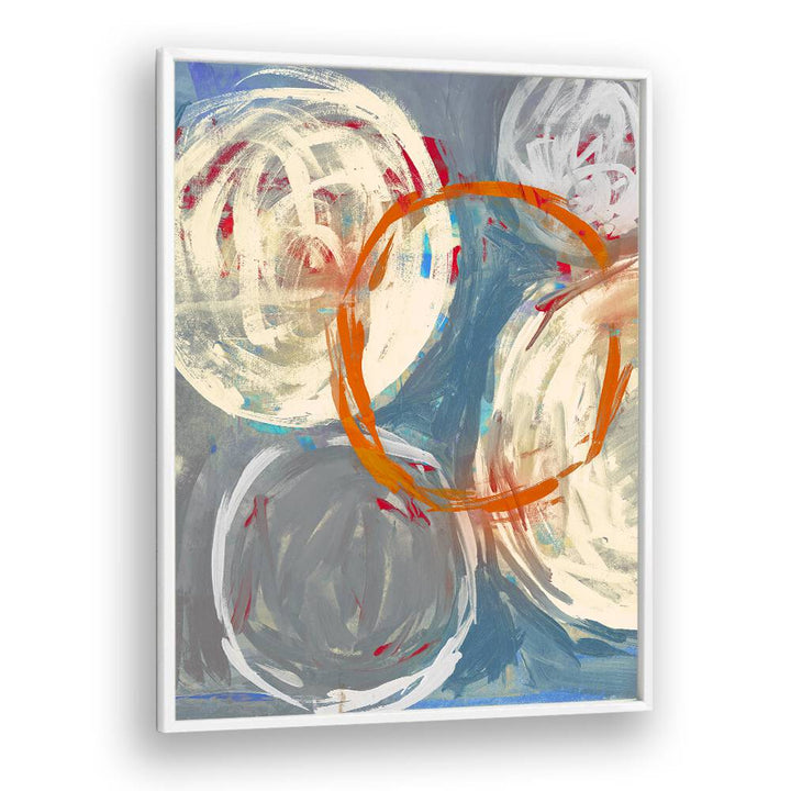 Colorful circles and swirls in LINKED TOGETHER, ABSTRACT PAINTINGS, showcasing vibrant artistic expression.