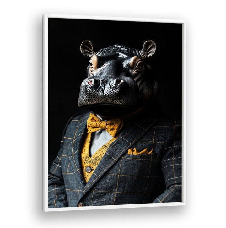 WILD SUITS - HIPPOPOTAMUS , ANIMAL PAINTINGS