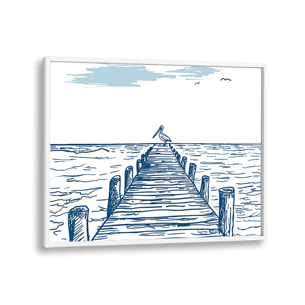 Elegant PELICAN PIER, BEACH PAINTINGS bringing charm and tranquility to your outdoor space. Perfect for relaxation.
