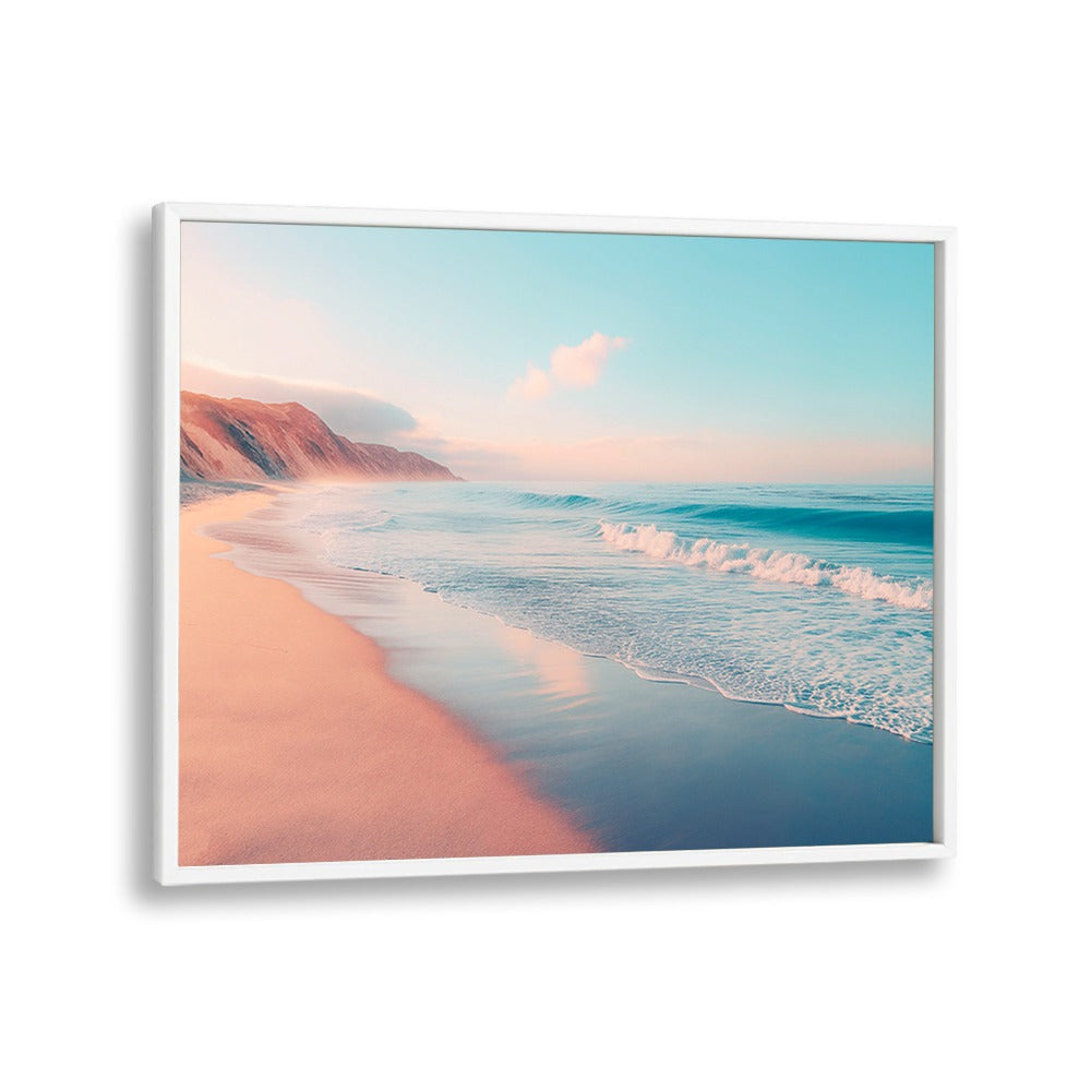 Serene PACIFIC BEACH scene captured in stunning BEACH PAINTINGS, perfect for coastal living decor.