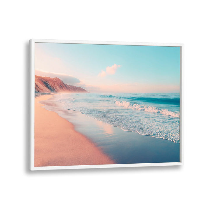 Serene PACIFIC BEACH scene captured in stunning BEACH PAINTINGS, perfect for coastal living decor.