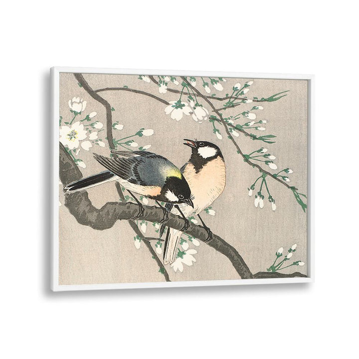 TITS ON CHERRY BRANCH (1900–1910)  , JAPANESE PAINTINGS , JAPANESE ART PRINTS