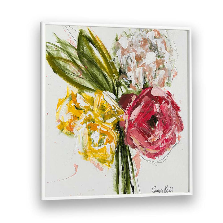 Bright and vibrant COLORFUL FLORAL BOUQUET, FLORAL FLOWER PAINTINGS to enhance your living space with nature's beauty.