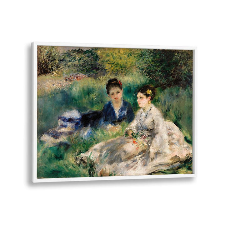 ON THE GRASS : JEUNES FEMMES ASSISES DANS L'HERBE (1873) , VINTAGE PAINTINGS