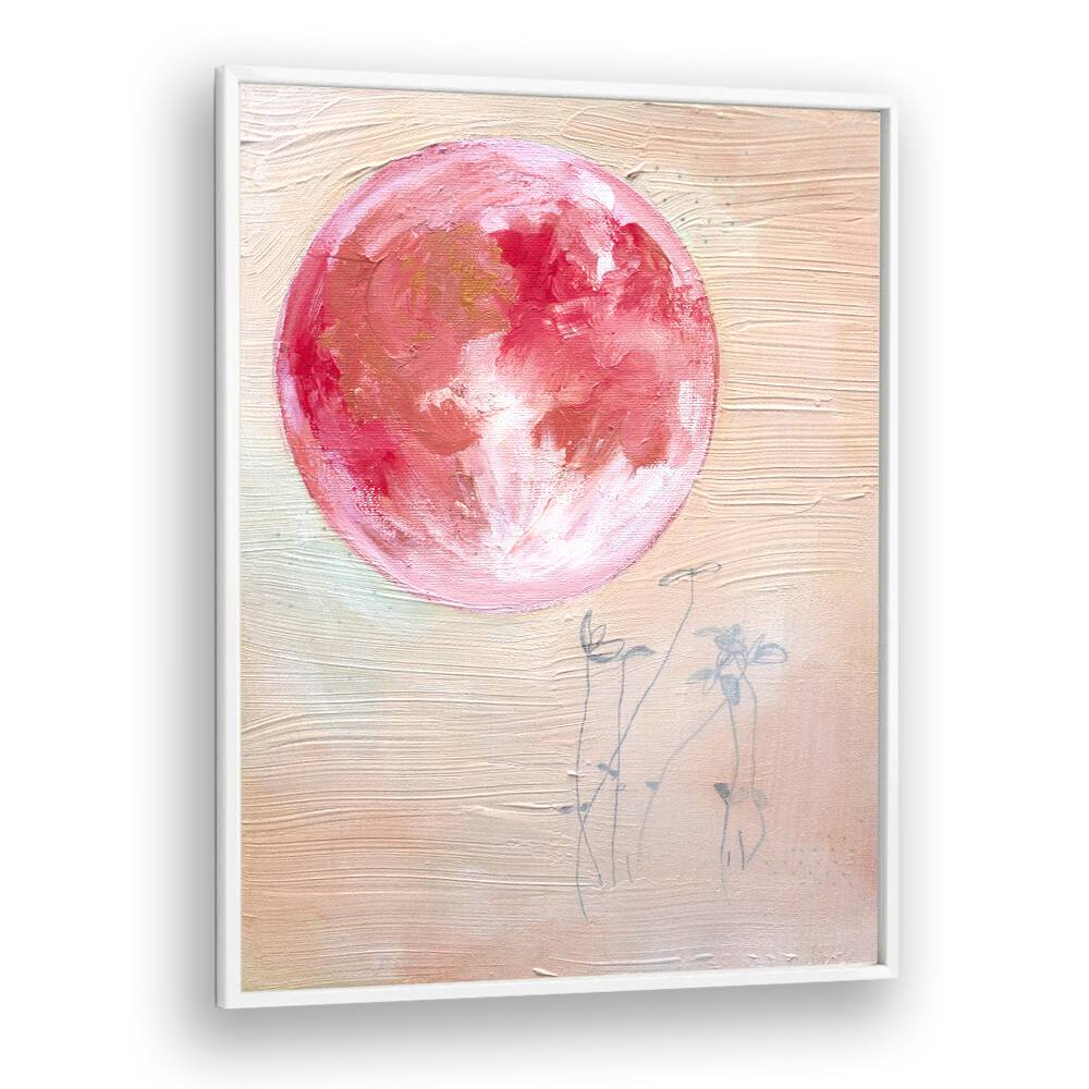 PINK MOON SMALL , LANDSCAPE PAINTINGS