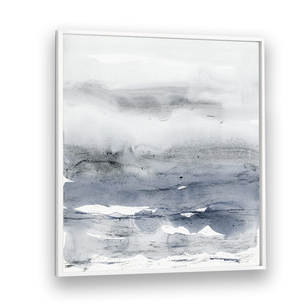 Misty Minimal Landscape, Abstract Paintings create a serene atmosphere with soft hues and tranquil designs.