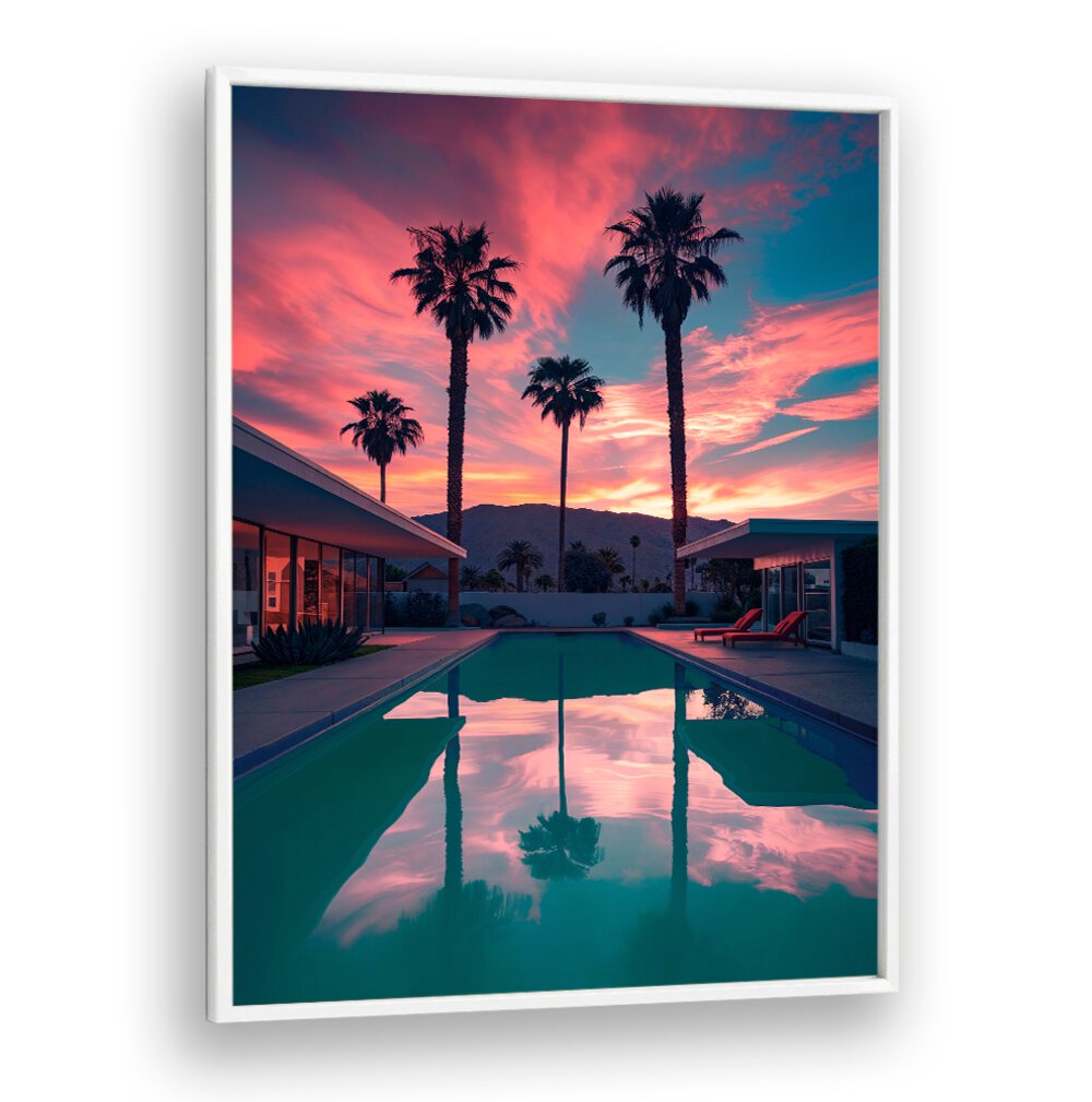 FALLING OF THE NIGHT II, BEACH PAINTINGS showcases vibrant twilight hues, perfect for enhancing any serene space.