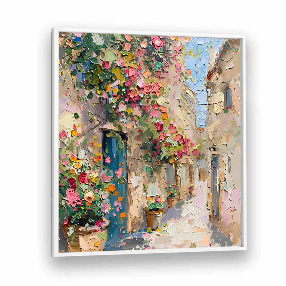 Vibrant STREET OF FLOWERS artwork captures the beauty of nature, perfect for your home decor.