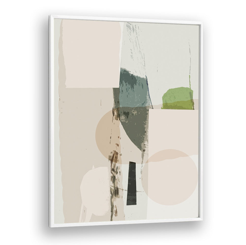 Stunning ABSTRACT NEUTRAL , ABSTRACT PAINTINGS in soothing beige and green, perfect for transforming your living space.