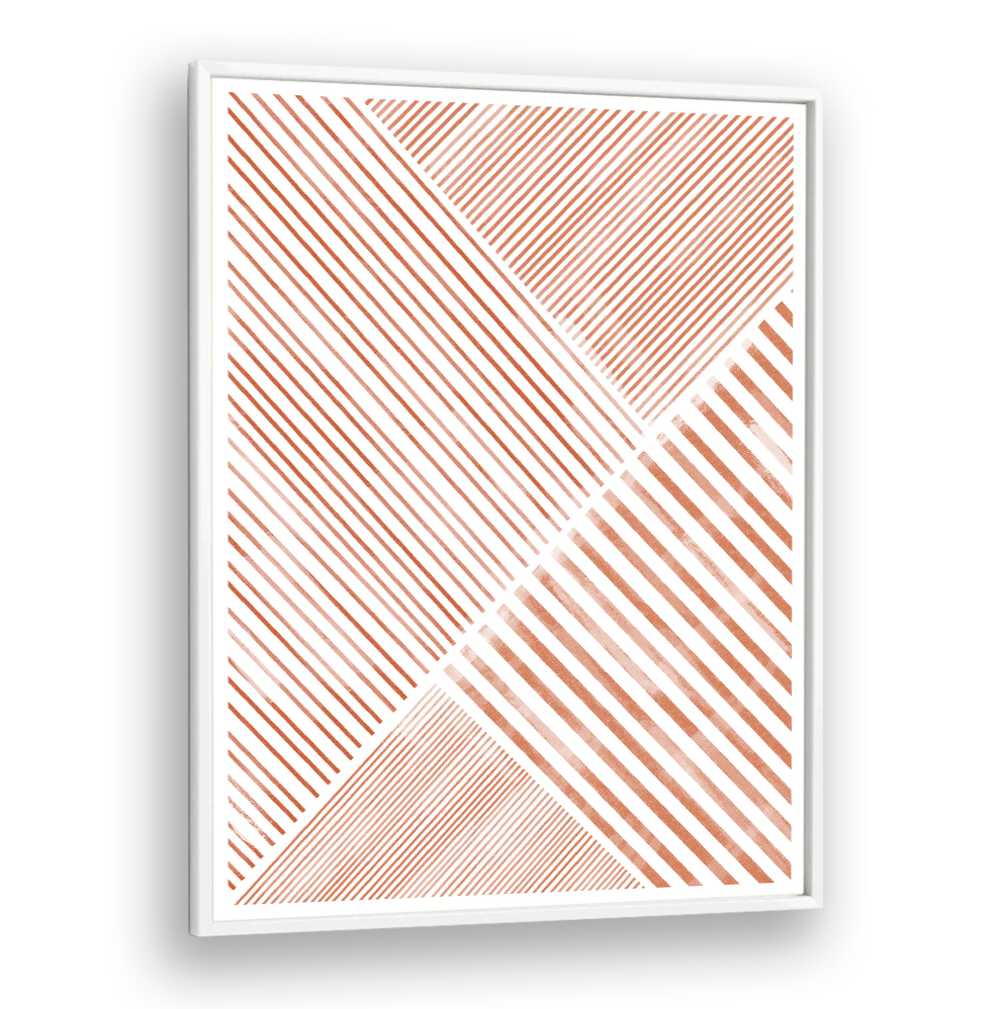 Sophisticated PEACHY LINE ART II, GEOMETRIC ART PRINTS showcasing modern lines, perfect for elevating home decor.