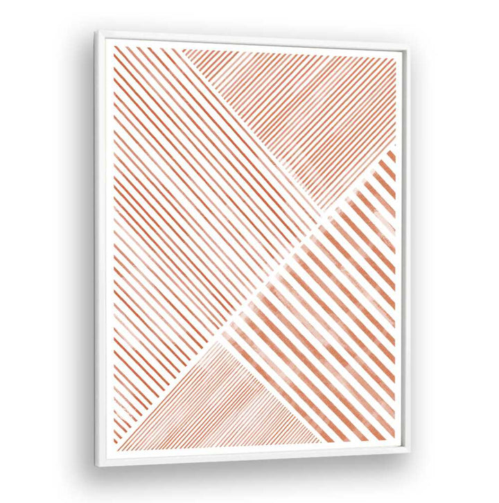 Sophisticated PEACHY LINE ART II, GEOMETRIC ART PRINTS showcasing modern lines, perfect for elevating home decor.