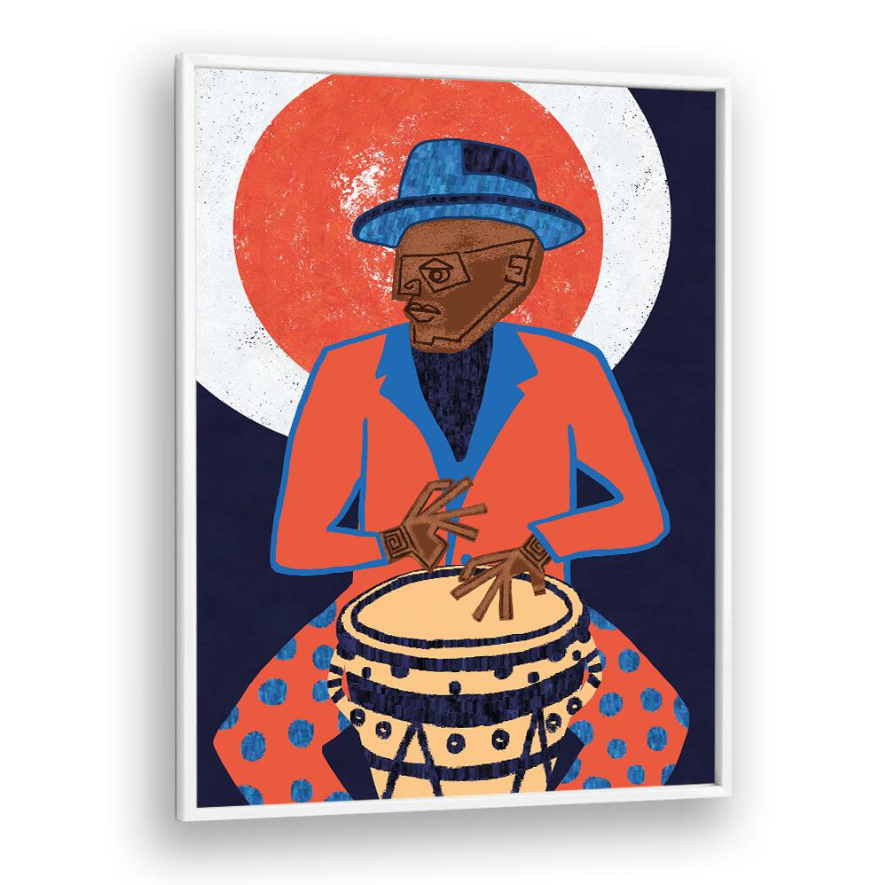 Colorful MUSICIAN GUY V, MOVIE POSTERS featuring a drummer, perfect for music lovers and stylish home decor.