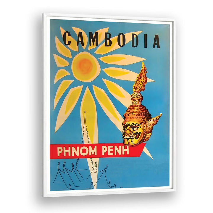 Explore the charm of Cambodia with our vibrant CAMBODIA, VINTAGE TRAVEL POSTERS featuring stunning designs.