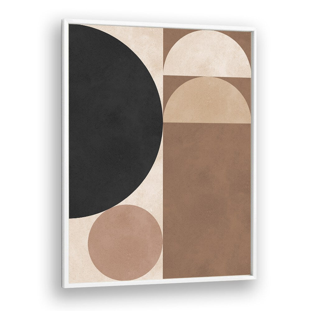 BROWN GEOMETRY VI , ABSTRACT PAINTINGS , ABSTRACT ART PRINTS